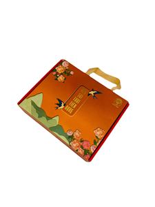 Modern Luxury Self-Erecting Corrugated Board <b>Packaging</b> UV Coating Gold Foil Stamping Box Bird's Nest Embossing Ribbon Flat - Product Image 3