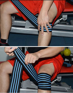 Rodilleras de neopreno de 7 mm de compresión para sentadillas y levantamiento de pesas, con MOQ bajo, soporte de alto rendimiento, el mejor protector para gimnasio. - Product Image 1
