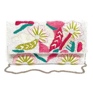 Bolso de mano con cuentas Elite, hecho a mano, elegante, de diseñador, para ceremonia nupcial, moda de noche, colección de accesorios para mujer - Product Image 1