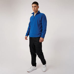 New 2026 100% Cotton Knitted Quarter Zip Sweatshirts Suitable Design Stand Collar Regular Sleeve Loose Fit Men's Wear Sweatshirt - Product Image 5