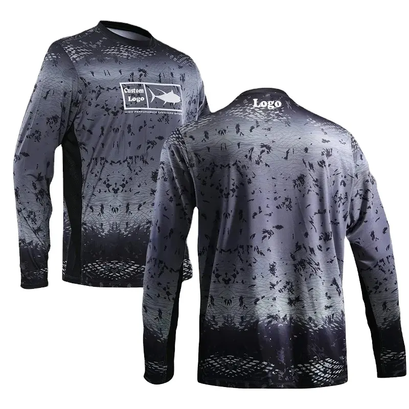 Leere Angel hemden für Outdoor Premium OEM Factory Neueste Großhandel Wasserdicht Anti UV Anti Fuling Polyester Herren Custom Style