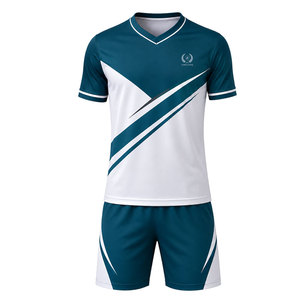Uniforme de Fútbol de Poliéster de Alto Rendimiento, Jersey y Pantalones Cortos que Absorben la Humedad, Personalizables para Clubes, Escuelas y Equipos Deportivos - Product Image 1
