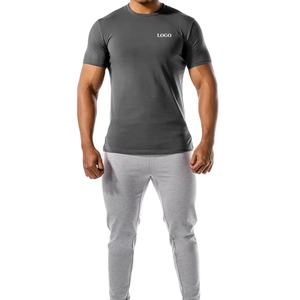 Camiseta personalizada de manga corta para hombre de nuevo diseño de alta calidad, camiseta en blanco para hombre para entrenamiento de gimnasio y ejercicio - Product Image 1