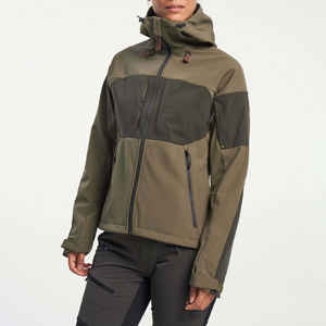 Chaqueta Softshell con Capucha para Mujer, Cortavientos, Impermeable, con Cierre Completo, para Actividades al Aire Libre, Cálida, Ligera e Informal - Product Image 1