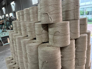 Fil de jute texturé 100 % écologique, naturel, de haute qualité, durable et biodégradable, 32 lb, 1 brin, bobine CB, pour tricot à la main - Product Image 2