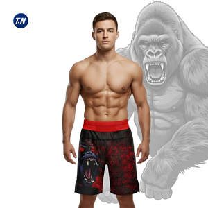 High Quality Casual MMA Shorts Men Plus Size Mid Waist <b>Board</b> Soft Breathable Waterproof Windproof Quick Dry Anti-Wrinkle - Product Image 2