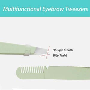 Pinza para Cejas Inclinada de Acero Inoxidable con Logotipo Personalizado, Profesional, de Alta Calidad, Ecológica y Antiestática, Venta al Por Mayor OEM - Product Image 3