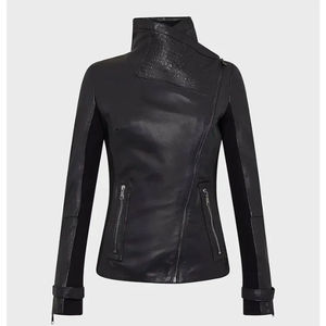 New Fashion Genuine <b>Women</b> Leather <b>Jackets</b> Stylish Long Sleeve Outerwear Coat Warm Winter <b>Womens</b> <b>Jackets</b> Premium Quality OEM - Product Image 6