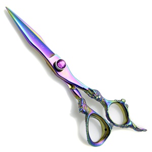 KOUNAIN 6,5 \ ", tijeras de pelo con mango de dragón dorado, tijeras de belleza de acero inoxidable de calidad Superior, maquinilla de afeitar afilada para peluquería - Product Image 2