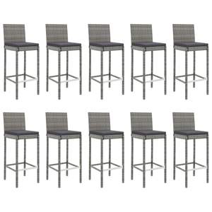 Ensemble de 10 ensembles de meubles de jardin gris pour terrasse - Product Image 4