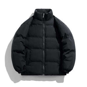 Cropped Custom Puffer <b>Jacket</b> <b>Men</b> Quilted Winter Outerwear Logo Private Label Wholesale Manufacturer USA <b>UK</b> Europe - Product Image 2