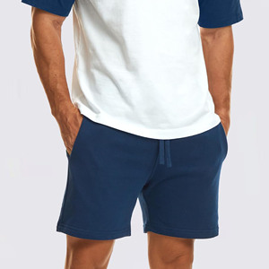 Wholesale 100% Cotton Fleece Outdoor Wear Running Gym Joggers <b>Shorts</b> with Pockets Solid Color Casual Gym <b>Sweat</b> <b>Shorts</b> for Men - Product Image 5
