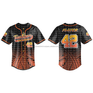 Kit de Uniforme de Béisbol Personalizado, Impresión Digital, 100% Poliéster, Secado Rápido, Antibacterial, Estilo Profesional, para Softbol - Product Image 2