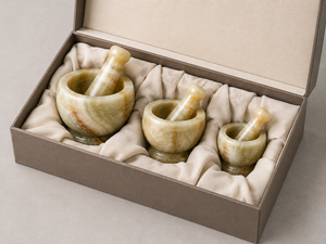 Natural Onyx <b>Mortar</b> <b>Pestle</b> Set Handmade Polished Eco-Friendly <b>Stone</b> Carvings Three Sizes Wholesale Custom Logo Spice Grinder - Product Image 6