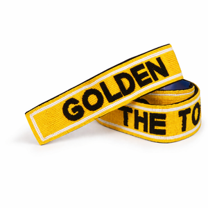 Correa de Cinturón Personalizable con Cuentas Rojas para el Día del Partido, con Longitud Ajustable, para Fanáticos de Equipos Deportivos Universitarios - Product Image 3