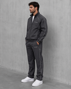 F2WIN Men's Tracksuit Set Olive Green Full Zip Sporty <b>Joggers</b> Side Pockets Breathable <b>Nylon</b> Cotton Casual Stand Solid Summer - Product Image 5