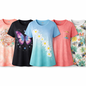 Camisetas de Poliéster Personalizadas al por Mayor para Mujer, Pedido al por Mayor - Fabricante OEM Directo de Fábrica - Product Image 1