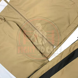 New Arrival High-Quality Polyester Windproof Sets Designer Multi-Color <b>Patchwork</b> <b>Jacket</b> & Shorts Custom Logo Jogging Suits - Product Image 4