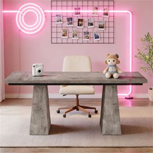 Modern Administrative <b>Desk</b> Computer <b>Desk</b> and Dining Table with Stylish Design for Home Office and Writing Space - Product Image 3