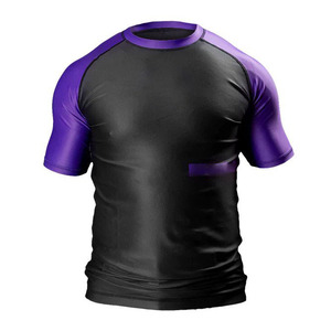 Maillot de compression MMA pour hommes, Rash Guard BJJ, logo personnalisé, fabricant OEM - Product Image 3