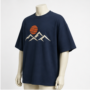 T-shirt graphique surdimensionné personnalisé pour homme, 100 % coton tricoté, manches courtes, séchage rapide, design TSA-SPT-0005 - Product Image 5
