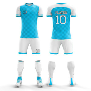 New Design Wholesale Custom Men Uniform Sets Pattern Sublimated <b>Compression</b> Soccer Football Kits Training Wear Uniform - Product Image 1