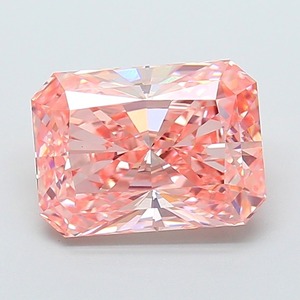 Diamante de Corte Radiante de 4.01 Quilates, Color Rosa Intenso VS1, Pulido Excelente, Gema Suelta Cultivada en Laboratorio, Elegante Piedra de Joyería Brillante - Product Image 4