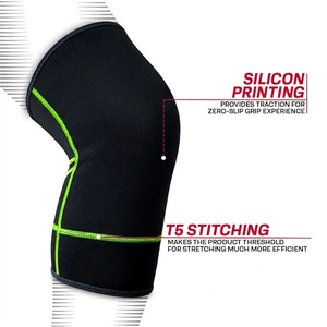 ปลอกรัดเข่าแบบระบายอากาศได้ K1 ทำจากนีโอพรีน พร้อมเชือกผูกและป้องกันการบาดเจ็บ สำหรับบาสเกตบอลและฟุตบอล - Product Image 2