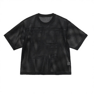 Maillot de football d'été personnalisé imprimé en sérigraphie, col en V, maille respirante, manches courtes, polyester, maillot de football américain - Product Image 4