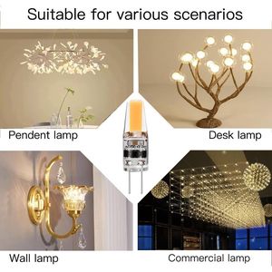 Bombilla LED 2W Blanco Cálido 3000K AC/DC12V-24V 1505 COB Equivalente a 20W T3 Tipo JC Base Bi-Pin G4 Halógena 6.ª Generación - Product Image 6