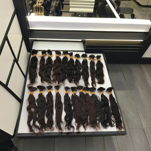 100% Cabello natural virgen al por mayor alineado con cutícula, paquetes de cabello indio sin trama, vendedores de cabello virgen indio alineados con cutícula - Product Image 1