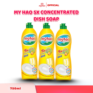 My Hao 5X Disposable Eco-Friendly Gel Concentrated Dishwashing <b>Liquid</b> Ultra Deep Clean Tough Stain Remover Lemon Scent High - Product Image 1