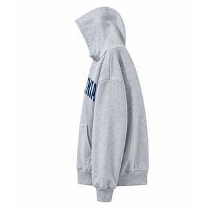 Custom Oversized Zipper-Up Pullover Hoodie Men Heavyweight 360g Fleece Eco-Friendly Cotton Blank Streetwear Hoodie Adults - Product Image 4