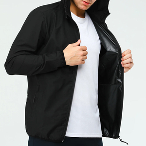 Men <b>Rain</b> <b>Jacket</b> Waterproof Windproof Lightweight Outdoor Shell Coat <b>Hooded</b> Breathable Rainwear for Hiking Camping Travel - Product Image 6