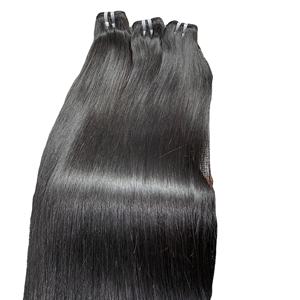 Paquete de cabello wefft de muestra gratis, máquina de cabello humano vietnamita súper doble dibujado de la mejor calidad, Color ceniza - Product Image 1
