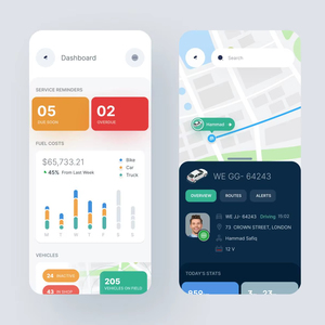 Royalcraft Logistics Tracking Mobile App Development for Android iOS with Driver Management Fleet Monitoring Live GPS Tracking - Product Image 1