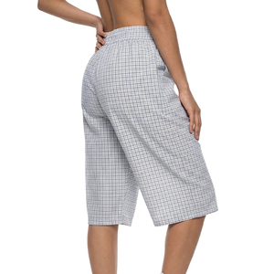 Shorts vintage unisexe tendance à carreaux multi-poches, taille mi-haute, coupe décontractée pour homme, style capri, respirant, mode hip-hop - Product Image 3