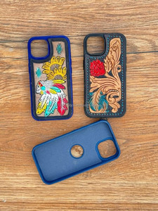 ใหม่HandmadeยอดนิยมTooledหนังเคสโทรศัพท์ส่วนบุคคลVINTAGEหรูหราคุณภาพสูงTooledดอกไม้สําหรับIPhone 13/14/15 - Product Image 6