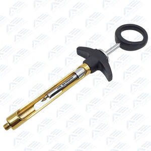 Inyecciones de precisión Instrumentos quirúrgicos dentales de acero inoxidable Jeringa dental Aspiración Jeringa negra y dorada de 1,8 ml - Product Image 2