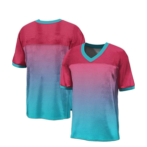 Maillot de football américain personnalisable et respirant à manches courtes avec options grandes tailles - Design unisexe de haute qualité à prix abordable - Product Image 5