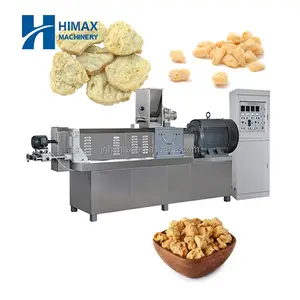 Professional Bean Product Processing Machinery TVP TSP Soya Bean Protein Chunks Machine