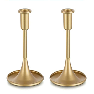 Porte-bougies en métal vintage, pour centre de table, réception de mariage, Noël festif - Product Image 1