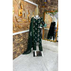 Hermoso conjunto de parte superior e inferior para mujer con Fancy Dupatta para fiestas - Product Image 6