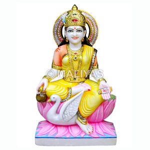 Gayatri Mata Ki Murti |   Statue de Gayatri Maa en marbre de qualité supérieure pour la maison et le temple – Maliyas - Product Image 1