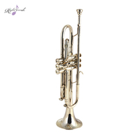 Brass Instruments Wholesale Suppliers Clear Lacquer Bb Trumpet with case