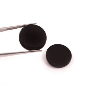 Disco Plano de Ónix Negro Natural AAA de 23x23 mm, Forma de Moneda, Calibrado, para Fabricación de Joyas, Certificado por Terceros - Product Image 2