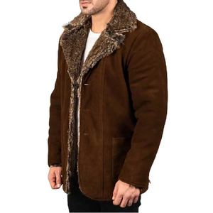 Abrigo de Cuero Premium con Forro de Piel para el Invierno, Diseño Elegante y Comodidad Superior para un Estilo Moderno en Clima Frío para Hombres - Product Image 3