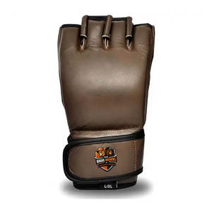 Guantes de MMA de Cuero para Entrenamiento Avanzado con Espuma Absorbente de Impactos, Diseño Ligero y Flexible con Palma Abierta - Product Image 4