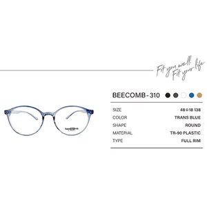 [KWANG HEUNG MAKER TRADE] Beecoomb Solid Fashion Square Optical <b>Frame</b> (B-310) Full Rim TR90 Lightweight Unisex Eyeglass <b>Frame</b> - Product Image 3