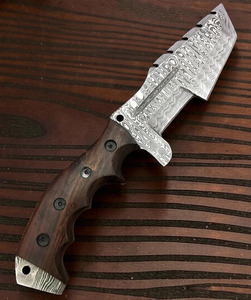 Couteau Tanto Tracker en Acier Damas Fait Main avec Manche en Bois de Rose, Lame Fixe EDC pour la Chasse – Vente en Gros, Fabricant et Fournisseur - Product Image 5